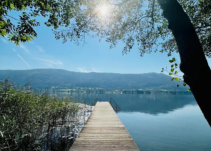 See-apartment Aura Am Fusse Der Gerlitzen Alpe Und Ufer Des Ossiacher Sees - Mit Privatem Seezugang & Hallenbad Appartement